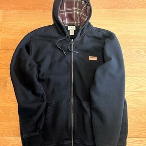 L.L. Bean Men's Katahdin Iron Works® Hooded Sweatshirt, Flannel-Lined